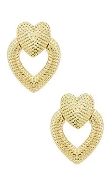 Серьги heart knocker - SHASHI