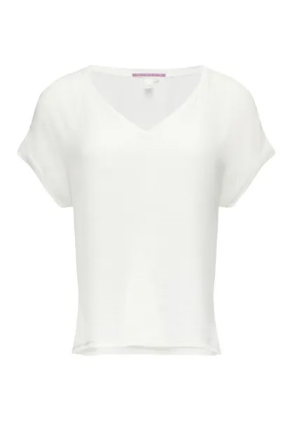 Базовая футболка V-NECK QS, кремовый