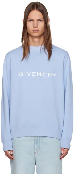 Синий зауженный свитшот, светлый Givenchy