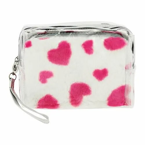 Косметичка Lady Pink, фуксия, белый