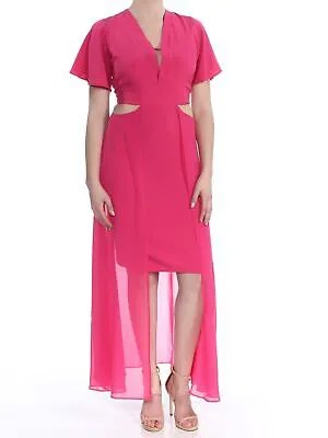 XOXO Новое женское платье 1841 розового цвета с вырезами средней длины и низкой завязкой на спине, хай-лоу, платье L для юниоров