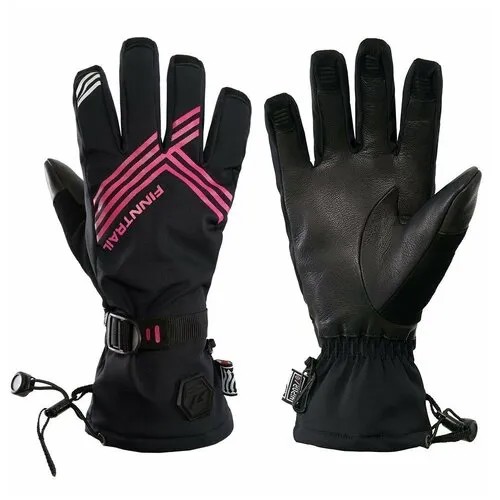 Перчатки Finntrail, черный, розовый