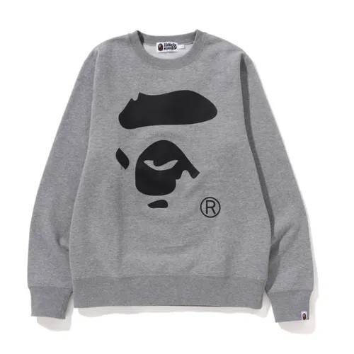 Свитшот A BATHING APE, размер XXXL, серый