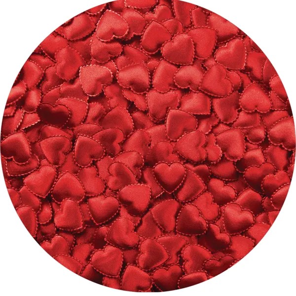 Парео женское JoyArty Ажурные сердечки красное, 150x150 см