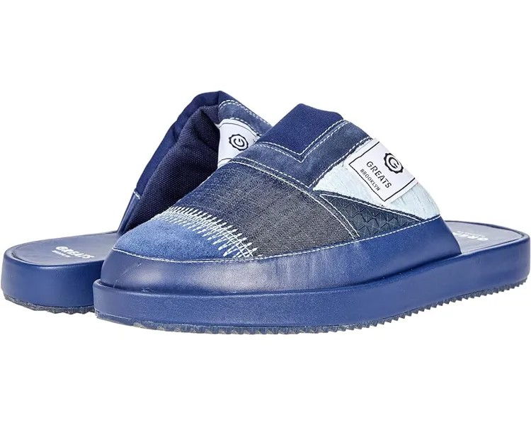 Домашняя обувь GREATS Foster Slipper, цвет Indigo Multi Nylon
