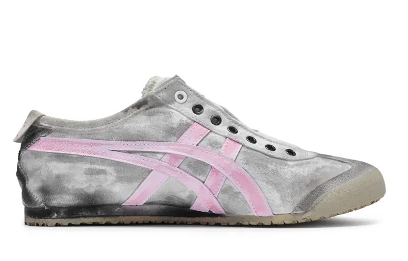 Кроссовки Onitsuka Tiger MEXICO 66 Lifestyle Shoes Unisex Low-top Pink, серый/розовый