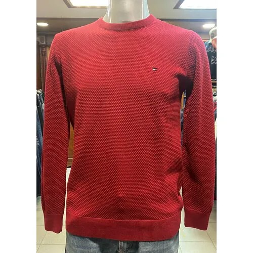 Джемпер TOMMY HILFIGER, размер XL, , бордовый
