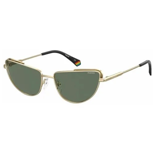 Солнцезащитные очки Polaroid, зеленый, золотой