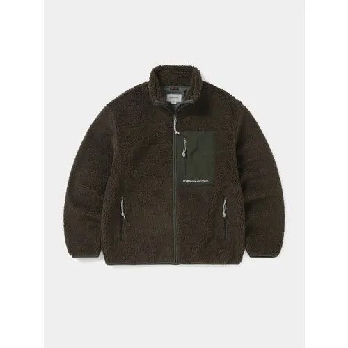 Куртка thisisneverthat SP Sherpa Fleece Jacket, размер XS, коричневый