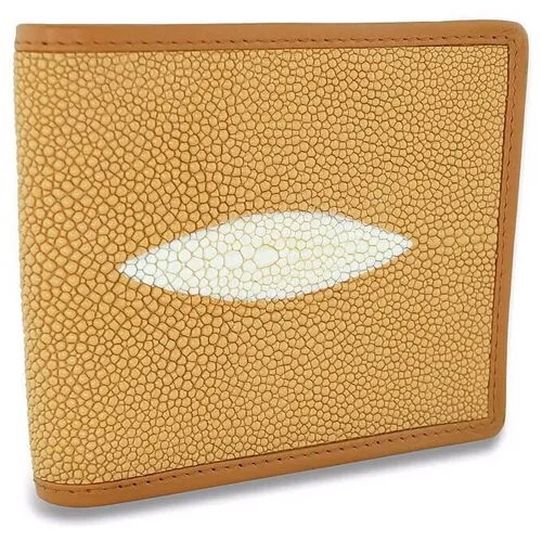 Бумажник Exotic Leather, фактура зернистая, желтый, оранжевый