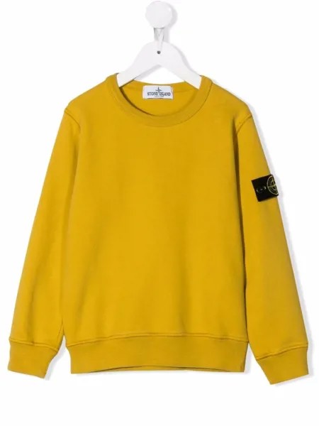Stone Island Junior толстовка с нашивкой-логотипом
