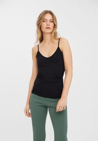 Топ VMMAXI MY SOFT V SINGLE 2 PACK Vero Moda, цвет black/black
