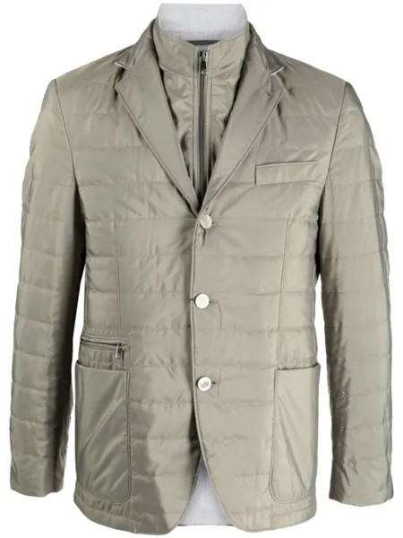 Corneliani стеганый пиджак, зеленый