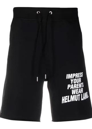 Helmut Lang спортивные шорты с графичным принтом