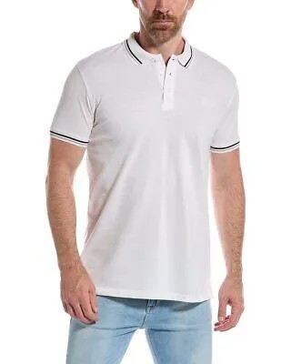 Рубашка-поло Cavalli Class мужская белая 2XL