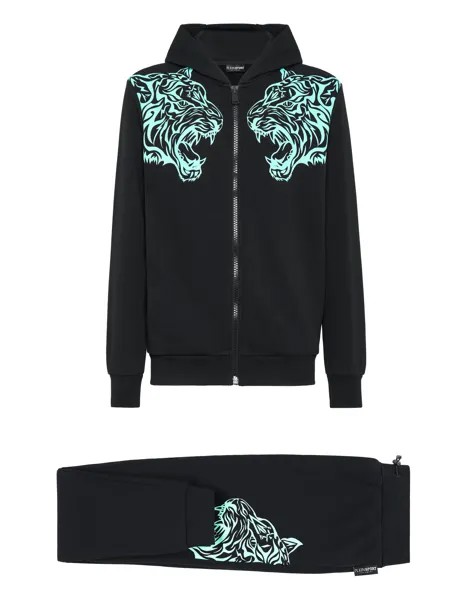 Спортивный костюм для бега: топ/брюки Tiger Plein Sport, цвет Black/Mint Green