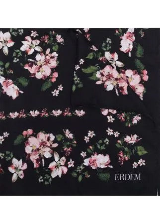 Erdem шелковый платок Margot с цветочным принтом