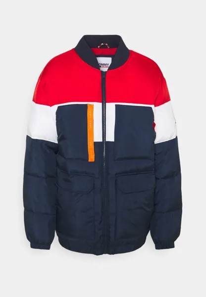 Зимняя куртка Tommy Jeans MULTI POCKET BOMBER, цвет twilight navy/multi