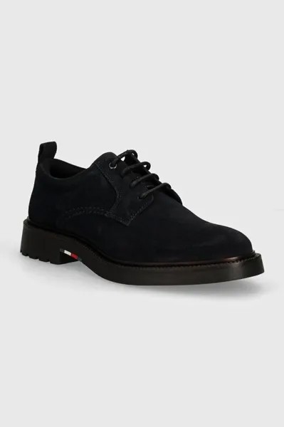 LIGHT HILFIGER LWT SUEDE SHOE замшевые туфли Tommy Hilfiger, темно-синий