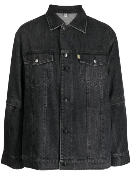 Off Duty Atilla denim shirt jacket, серый