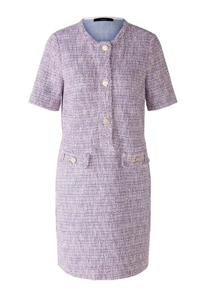 Платье Oui Jersey Bouclé, цвет dk blue violett