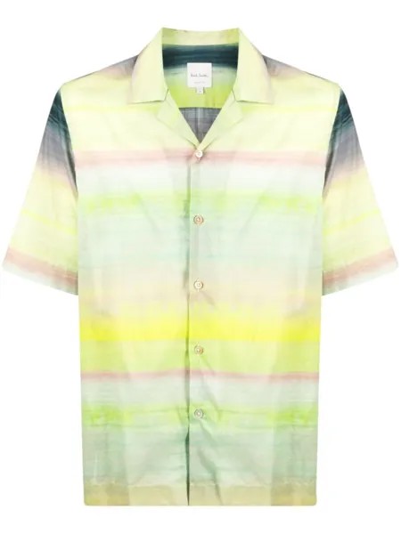 Рубашка Untitled Stripe с короткими рукавами Paul Smith, зеленый