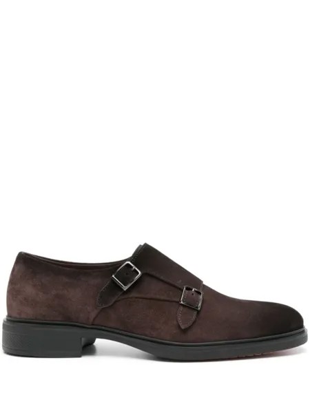 Santoni туфли монки, коричневый