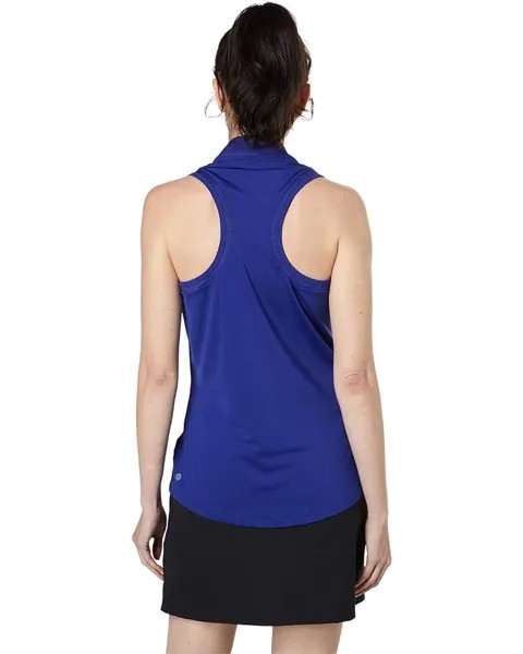 Поло Adidas Primeblue Racerback Sleeveless Polo, цвет Legacy Indigo