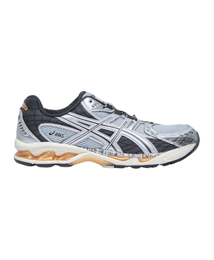 Кроссовки с сетчатыми вставками и гелевой технологией. Asics, серый