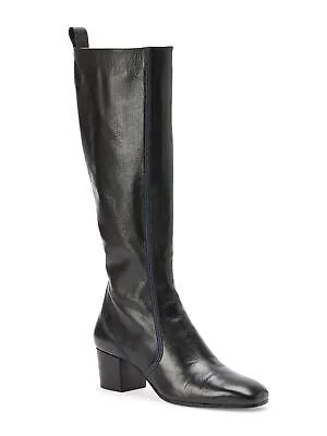 CHLOE Женские черные кожаные сапоги на каблуке Goring Goldee с круглым носком на каблуке 36.5
