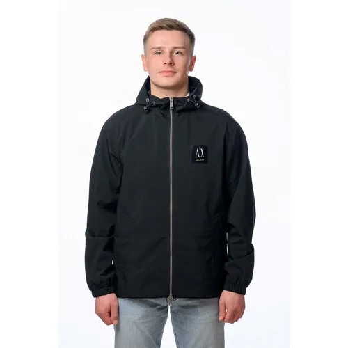 Бомбер Armani Exchange, размер 52 XL, черный