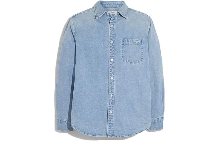 Мужская рубашка COACH, цвет Blue
