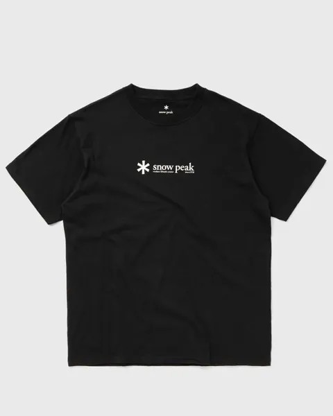 Футболка Snow Peak Soft Cotton Logo Short Sleeve T-Shirt, черный