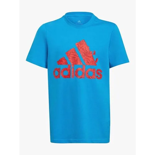 Футболка adidas, размер 116, синий