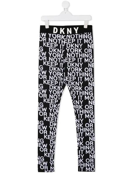 Dkny Kids легинсы с графичным принтом