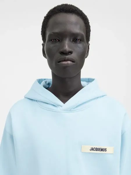 Толстовка с логотипом Grgrain Le Gr Grain Jacquemus, светло-голубой