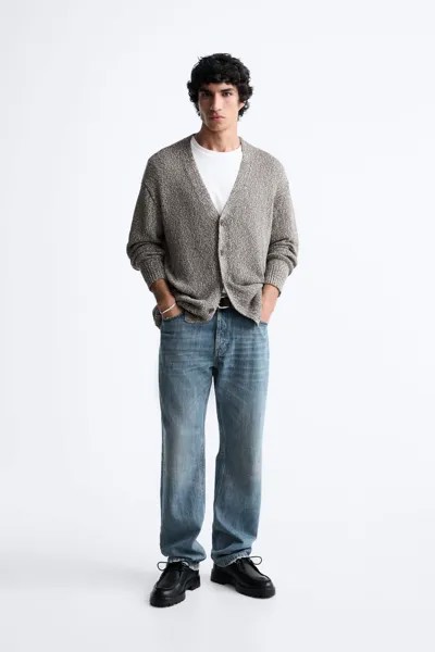 Хлопковый кардиган ZARA, синий