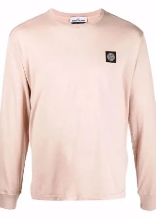 Stone Island футболка с длинными рукавами и нашивкой-логотипом