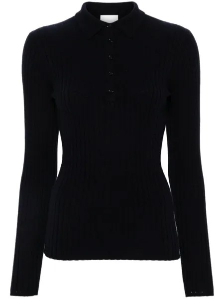 Allude рубашка поло в рубчик, синий