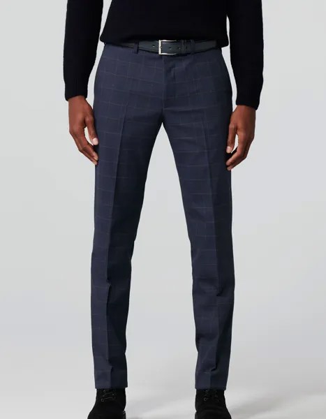 Брюки чинос Meyer Hose Baumwoll Woll Check, морской