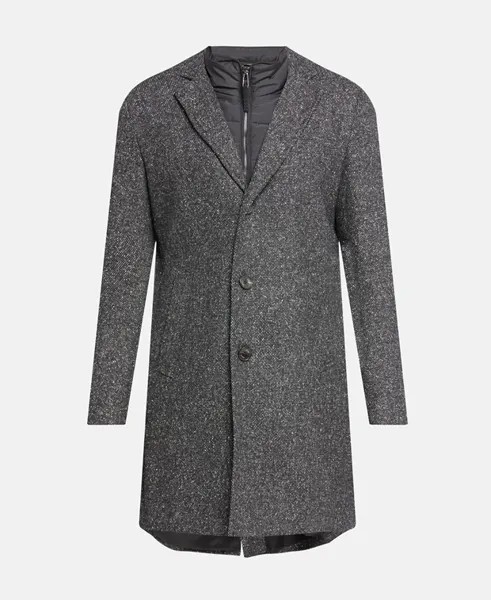 Двухслойное пальто Boss Black, цвет Medium Grey