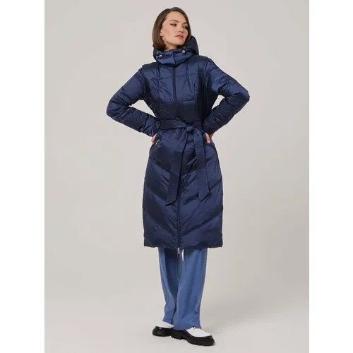 Пальто ELEGANZZA, размер 48, синий