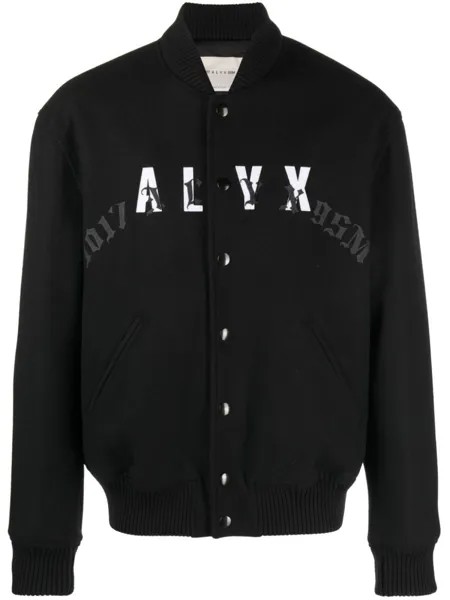 1017 ALYX 9SM бомбер с логотипом, черный