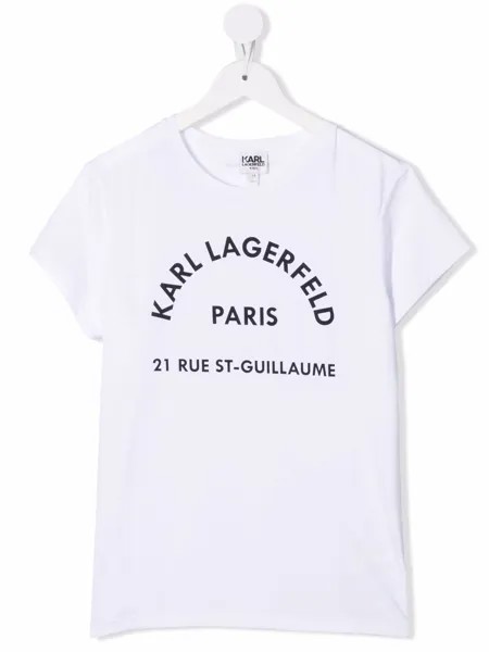 Karl Lagerfeld Kids футболка с логотипом