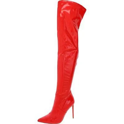 Женские высокие сапоги до бедра Steve Madden, красные, красные, 8, средние (B,M), BHFO 6153