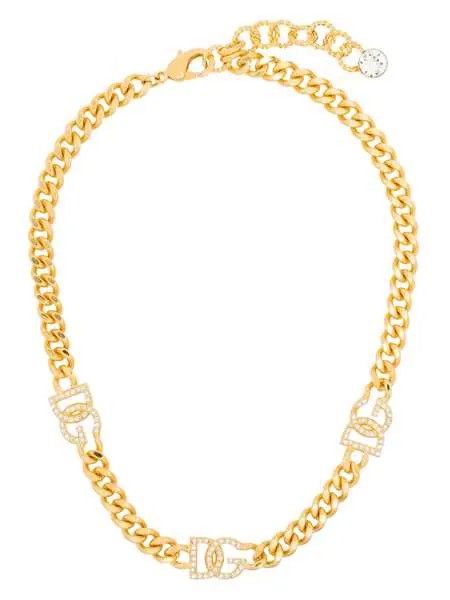 Dolce & Gabbana цепочка на шею с логотипом DG