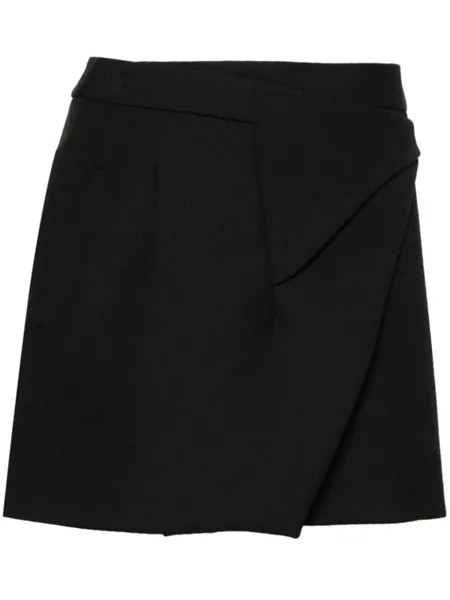 WARDROBE.NYC мини-юбка с запахом, черный
