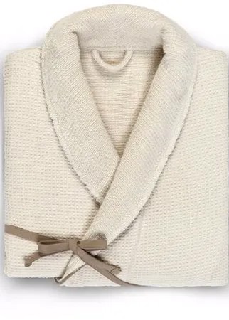Махровый халат Hamam, TOSYA, S/M, 42-46, слоновая кость, мокко