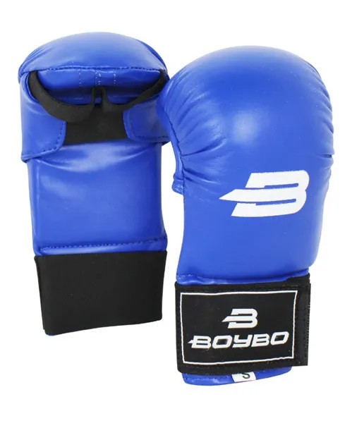 Перчатки для рукопашного боя BoyBo PRO, к/з, синий