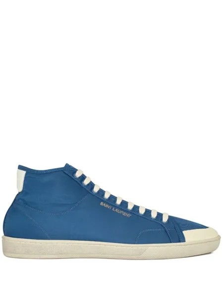 Saint Laurent высокие кеды SL/39, синий